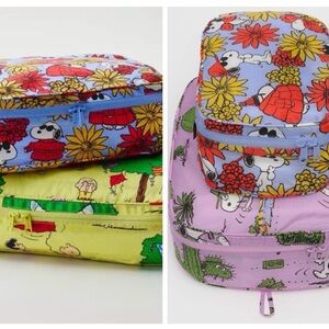 EUC BAGGU Set of Four Snoopy Packing Cubes